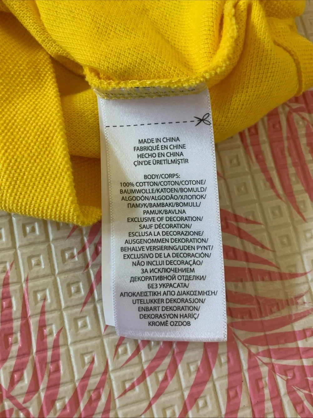Polo Ralph Lauren Boys Yellow Big Pony Polo Shirt Sleeve 3 Blue Accent Size 5